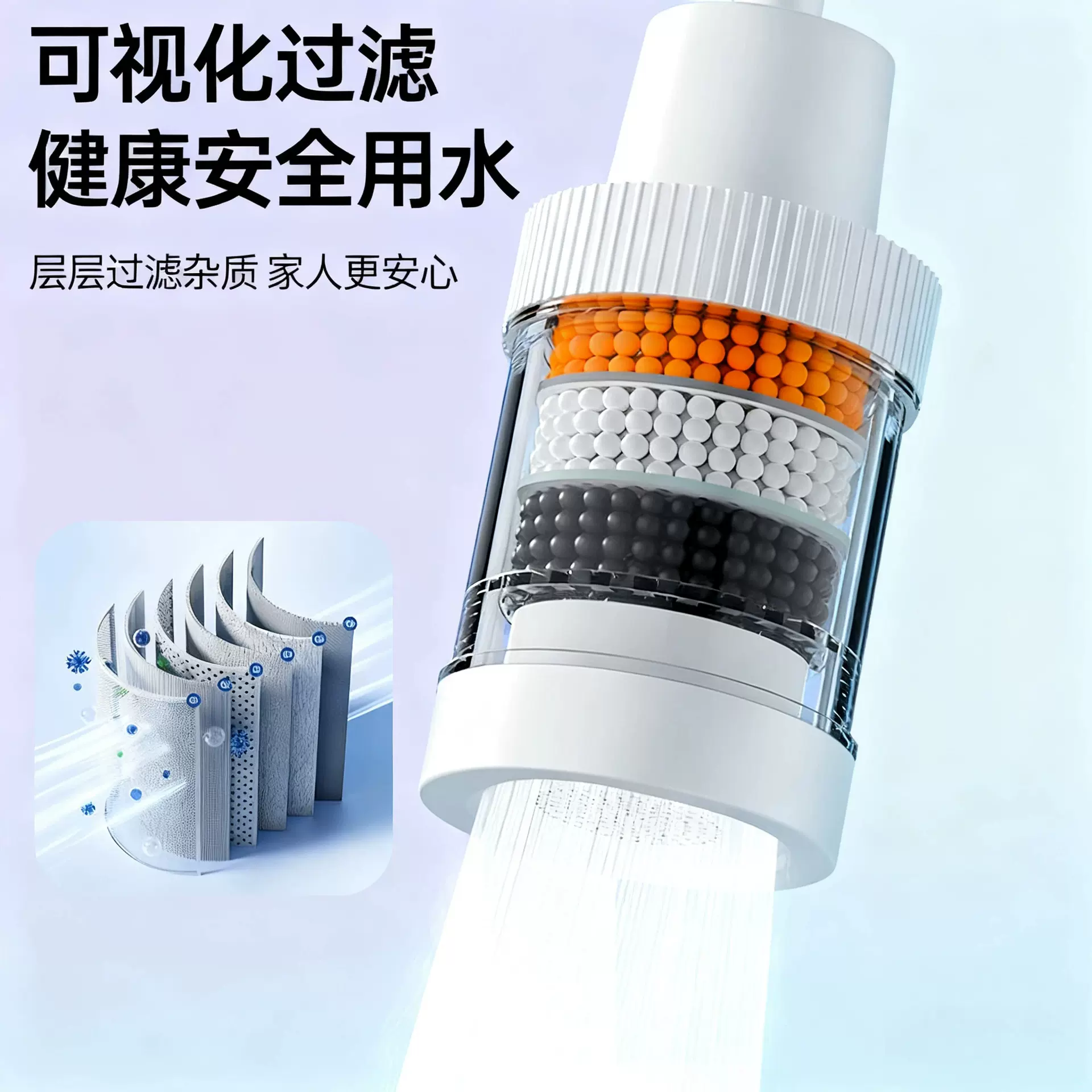 厨房洗菜盆过滤水龙头防溅神器万向延伸神器可旋转增压过滤通用