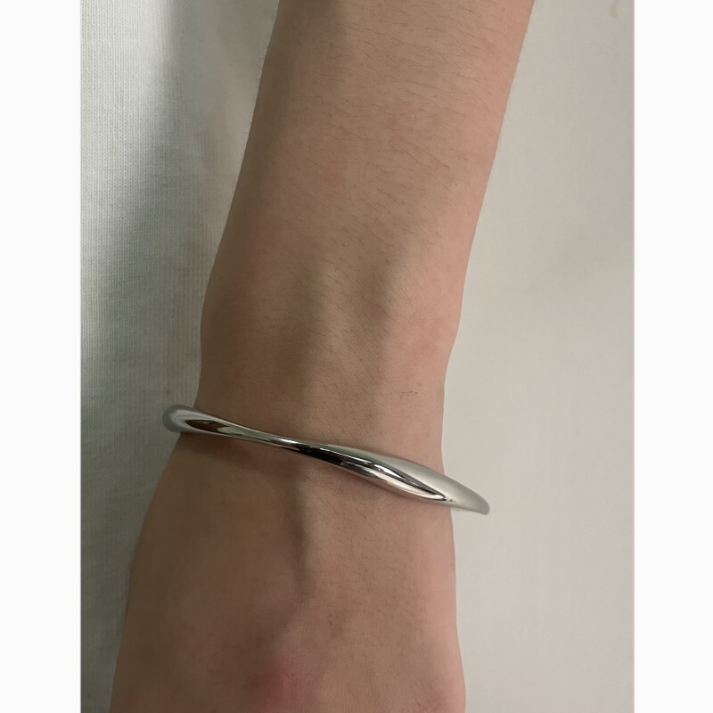 Gage ins titanium steel cold wind plain ring bracelet stainless steel high-grade simple commuter fashion accessories for women new