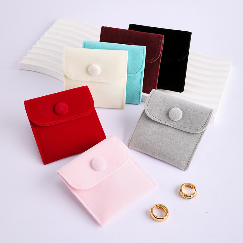 Snap Bag Velvet Jewelry Jewelry Packaging Hidden Buckle Storage Bag Double-Sided Velvet Ready Stock Amazon Snap Bag Velvet Jewelry Jewelry Packaging Hidden Buckle Storage Bag Double-Sided Velvet Ready Stock Amazon