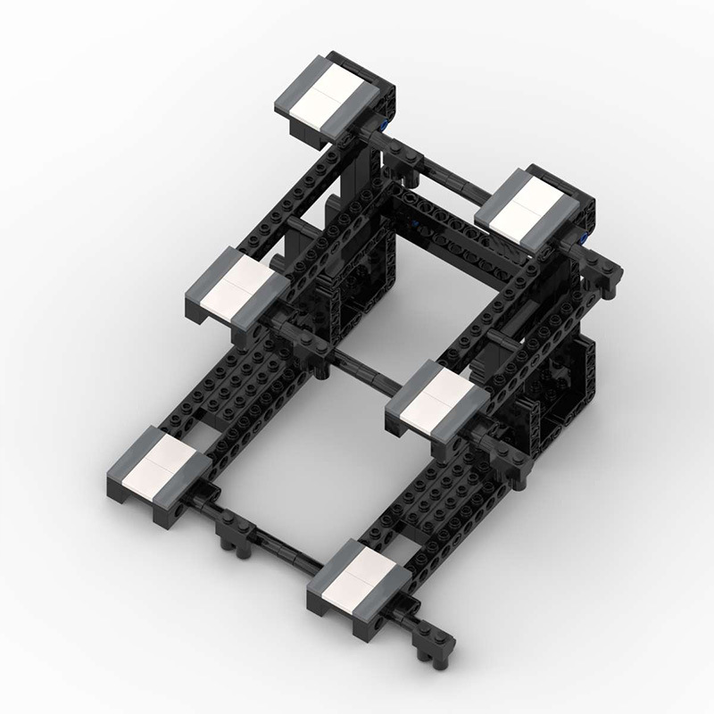 Cross-border wholesale compatible building block MOC-104851 Speed Champion Display Rack Sports Car Display Stand Assembly Set