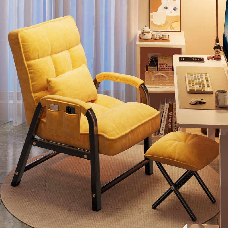 Silla de almuerzo plegable dormitorio de estudiantes universitarios silla de computadora de doble uso sofá de alquiler respaldo
