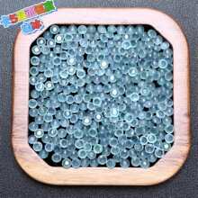 翡翠5mm双面弧度 白冰冰种蓝水戒面戒指 配对耳钉手链批发 10件起