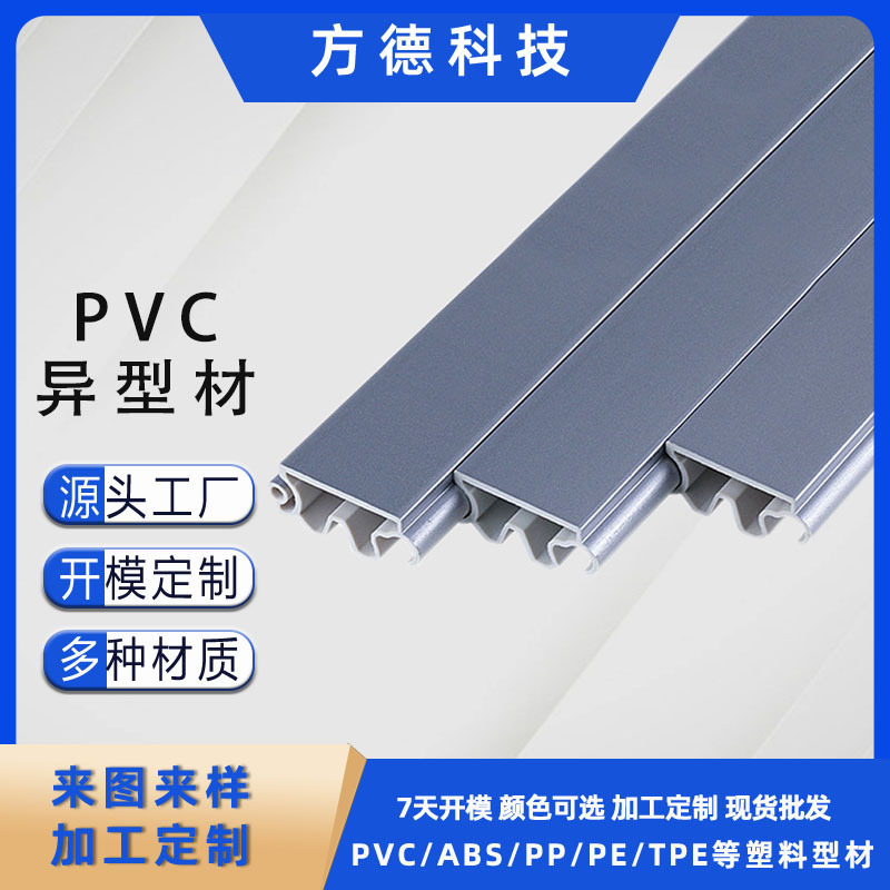Factory Customized Plastic Profiles, Plastic Extrusion Strips, Aluminum Film-Coated Furniture Abs/Pvc Roller Shutter Strips
