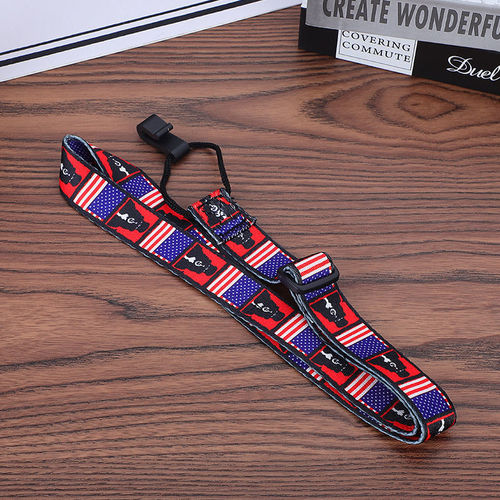 Ukulele Backpack Strap, 21, 23-inch, 26-inch, Hook and Loop, Cartoon Ukulele, Thickened and Flocked Shoulder Strap