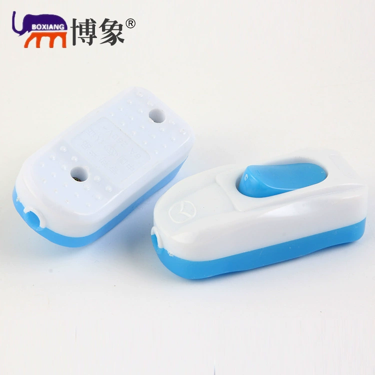 Лампочный переключатель проводки пластиковый тумбочный переключатель типа лодки с одной кнопкой переключатель кнопки проводки