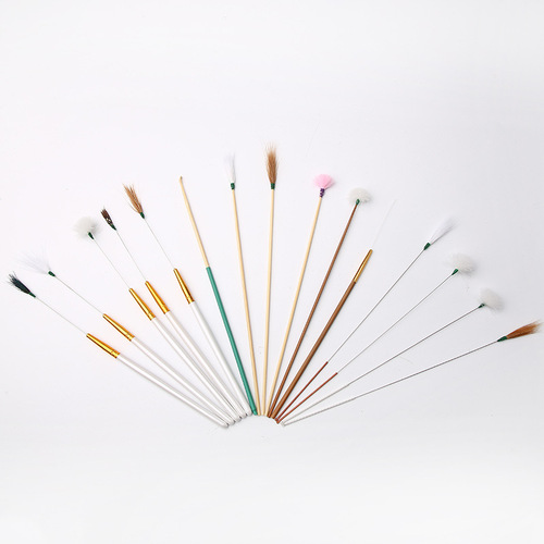 Single silver needle goose feather stick chicken feather stick crane feather stick horsetail ear picking tool ear picking spoon ear hair removal manufacturer wholesale