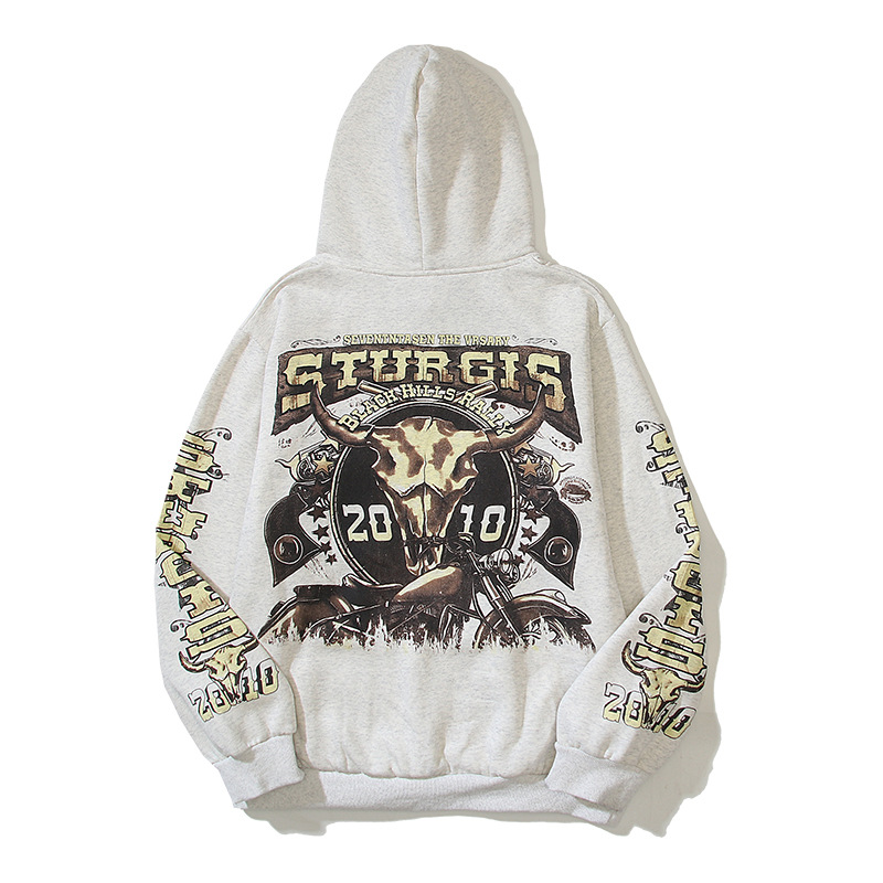 Amerikaanse straat Instagram super populaire beroemdheid dezelfde stijl Amikaji motorfiets capuchontrui rijpak_voghion.com