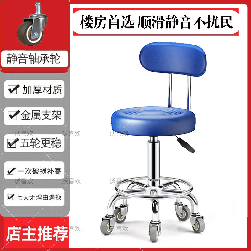 플래그십 모델 [사일런트 베어링 휠] - 블루(등받이 포함)