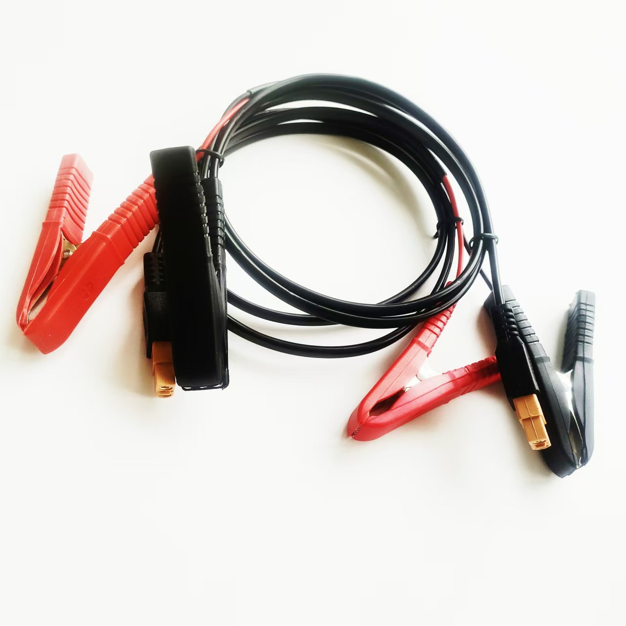 长期供应正负极夹子连接线鳄鱼夹电源线锂电池使用红黑通电接插线