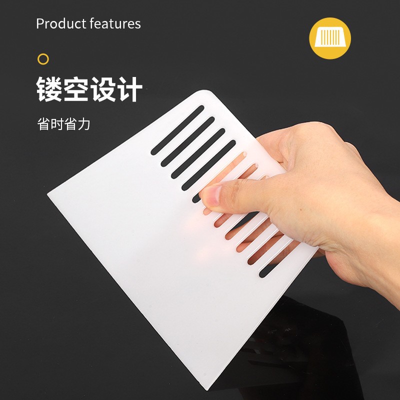 Fábrica de raspadores blancos en stock decoración pintura papel de pared raspadores decoración de película placa de masilla herramientas de recubrimiento personalizadas