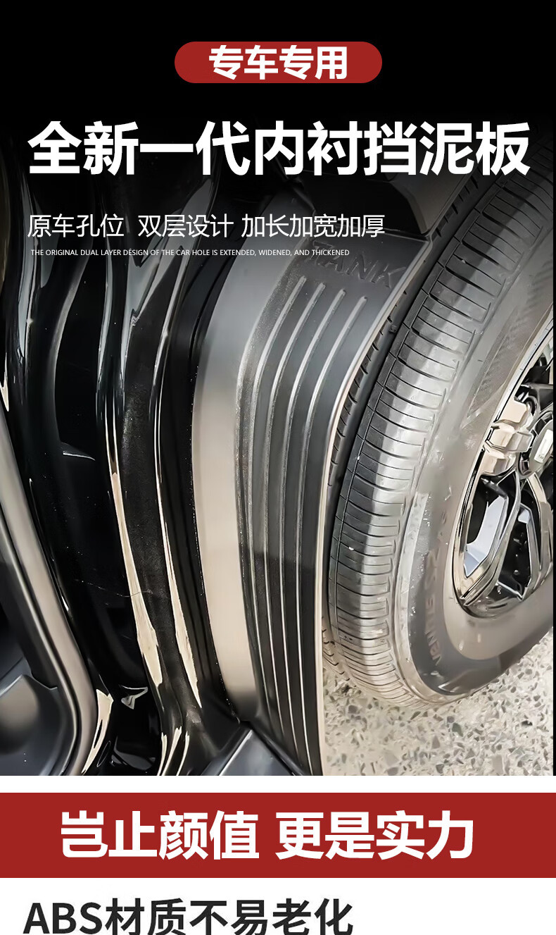 Suitable for 24-26 models of Toyota Prado rear wheel door liner fender, cross-border foreign trade dropshipping