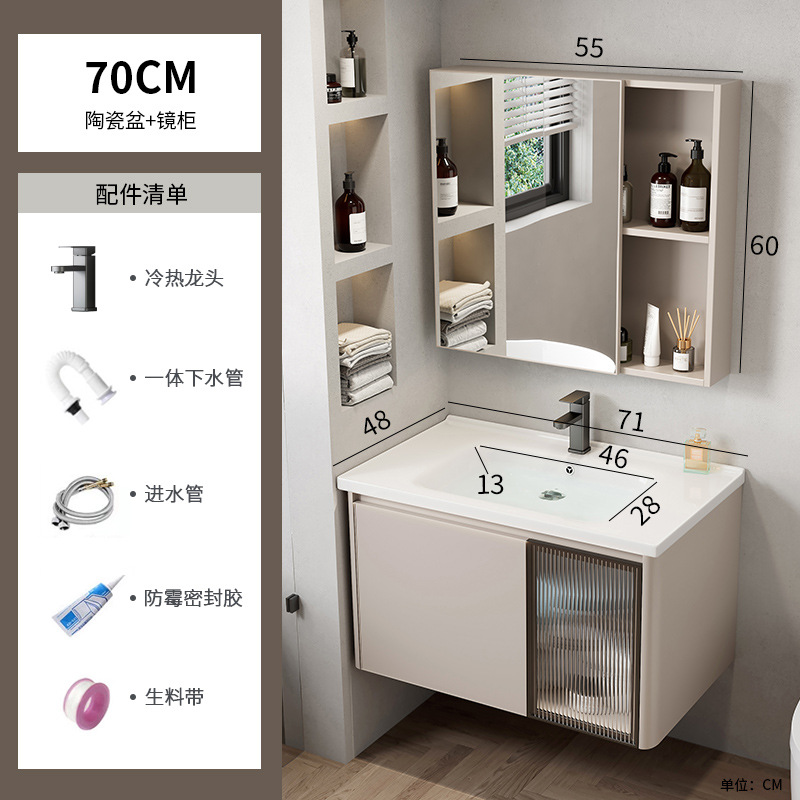 Espacio de aluminio cuarto de baño combinación Hotel Roca Placa de lavado integrado mesa de lavado baño lavabo cuenca transfronteriza