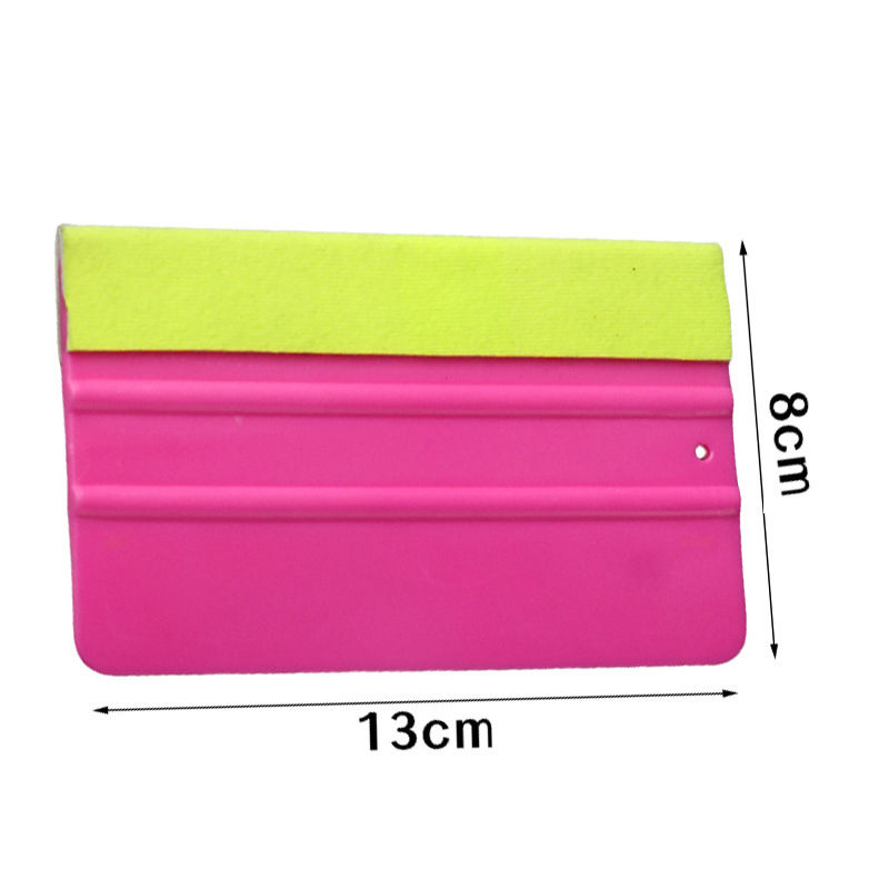 Material suave del automóvil, herramienta de película de cambio de color, raspador, ropa de automóvil, tablero suave, foto cuadrada, raspador de franela gruesa, anti-rayado image 14