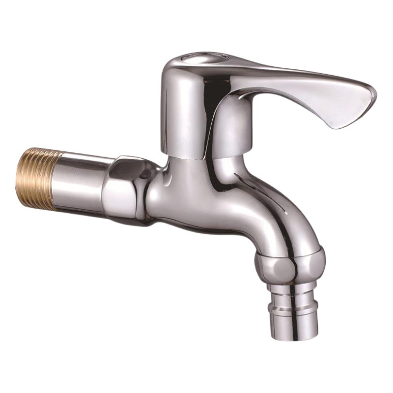 304 Stainless Steel Washing Machine Faucet Extended All-Copper One in Two Out 4 Points Mop Pool Switch Household