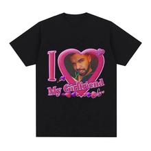 200g����ŷ����TRapper Drake I Love My Girlfriend Graphic Tee