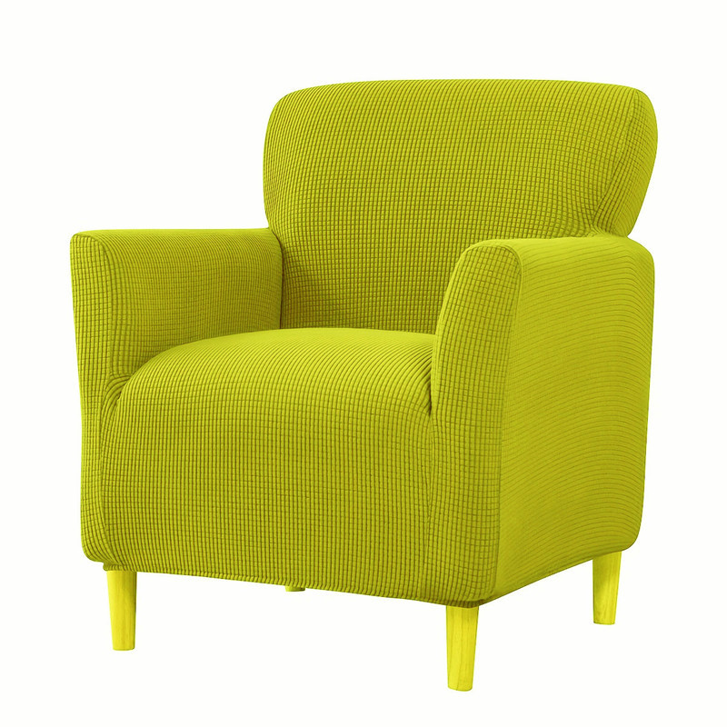 Copridivano antipolvere per sedia da tempo libero in mais, elastico, anti-gatto, con bracciolo singolo, schienale alto, a prova di gatto, transfrontaliero_voghion.com