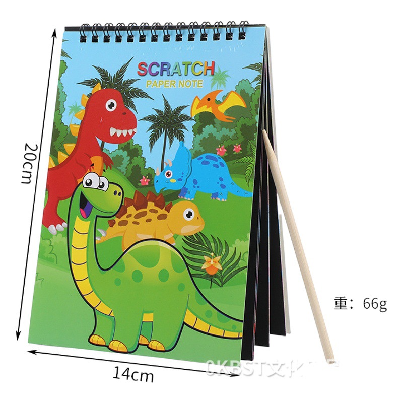 Scratch Paper niños colorido graffiti nuevo en línea Celebrity kindergarten hecho a mano DIY creativo 14x20 Scratch book