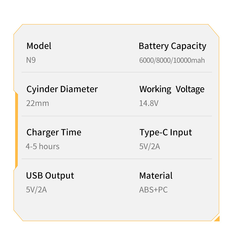 N9 Cross-Border Specializes in Emergency Starting Power Supply, Car Air Pump, Portable Wireless Air Pump, Jump Starter