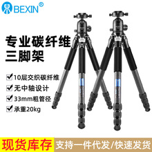 贝欣专业碳纤维三脚架便携折叠单反相机三脚架轻便旅游拍照摄影架