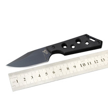 户外直刀战术迷你一体钢野外登山刀防身绑腿小直刀随身三角洲小刀
