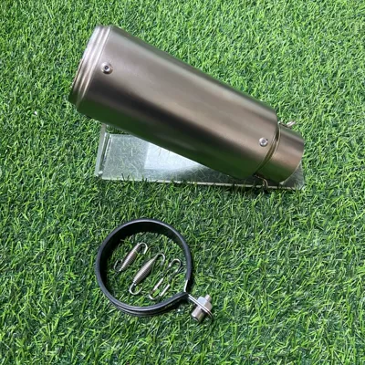 pipe 89 barrel SC: Motorcycle exhaust pipe - 89-titanium-with-mesh-60mm