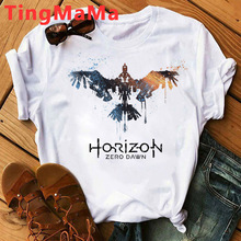 Horizon Forbidden West T Shirt Men 2022 Hot Games T-shirt Ca