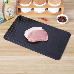 Square Aluminum Alloy Quick Thawing Plate Seafood Steak Meat Quick Thawing Plate Thawing Cutting Board Ready for Cross-Border