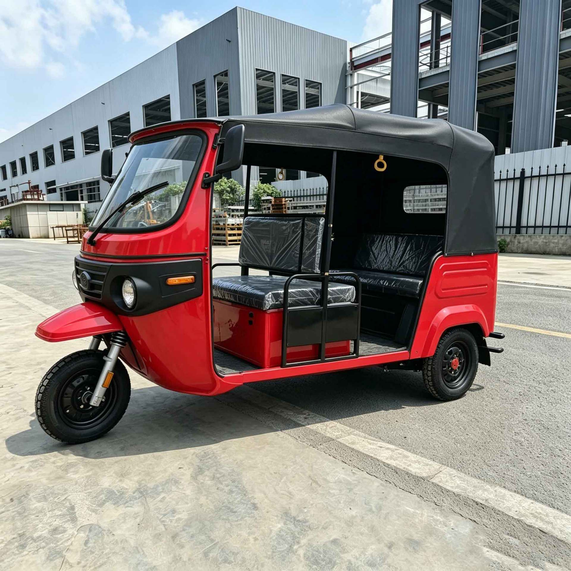 Fuel-Powered Three-Wheeled Passenger Transport Vehicle for Export, Tuk-Tuk, Southeast Asia, India, Passenger Operation Tricycle