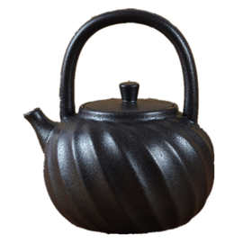 K532黑色耐高温陶瓷烧水茶壶明火电陶炉煮白茶烧茶提梁单壶手工泡