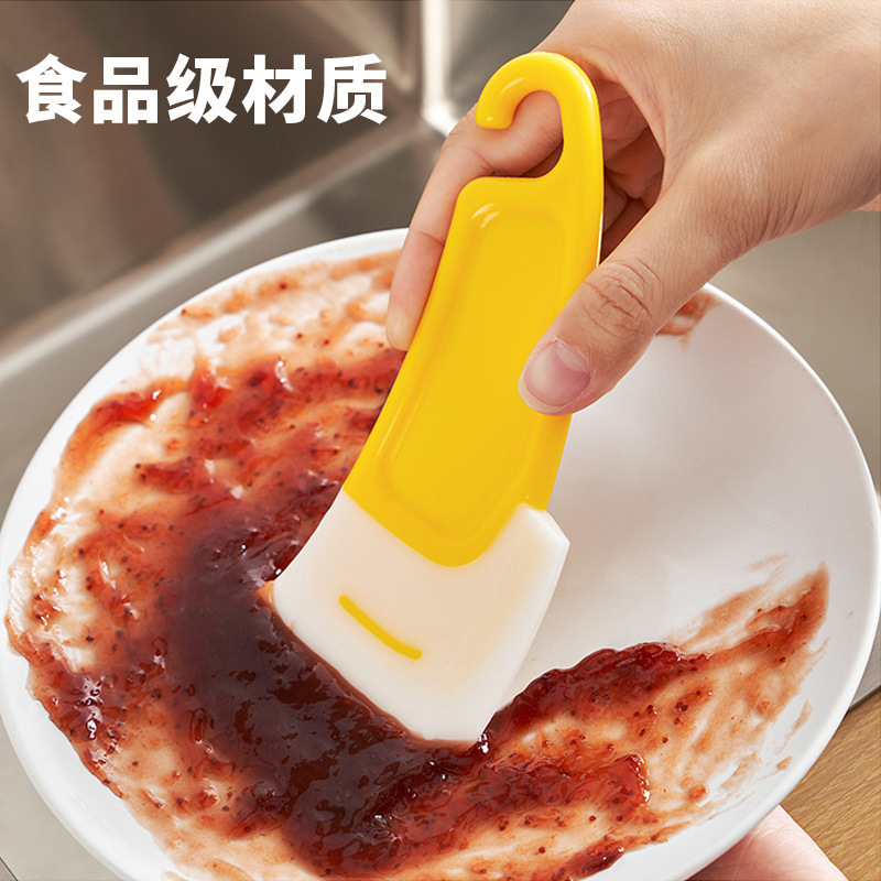 台所の清潔なソフトスクレーパー家庭用の鍋の底のかまどの油汚れを取り除く柔らかいシリコンの鍋ブラシクリーナー|undefined