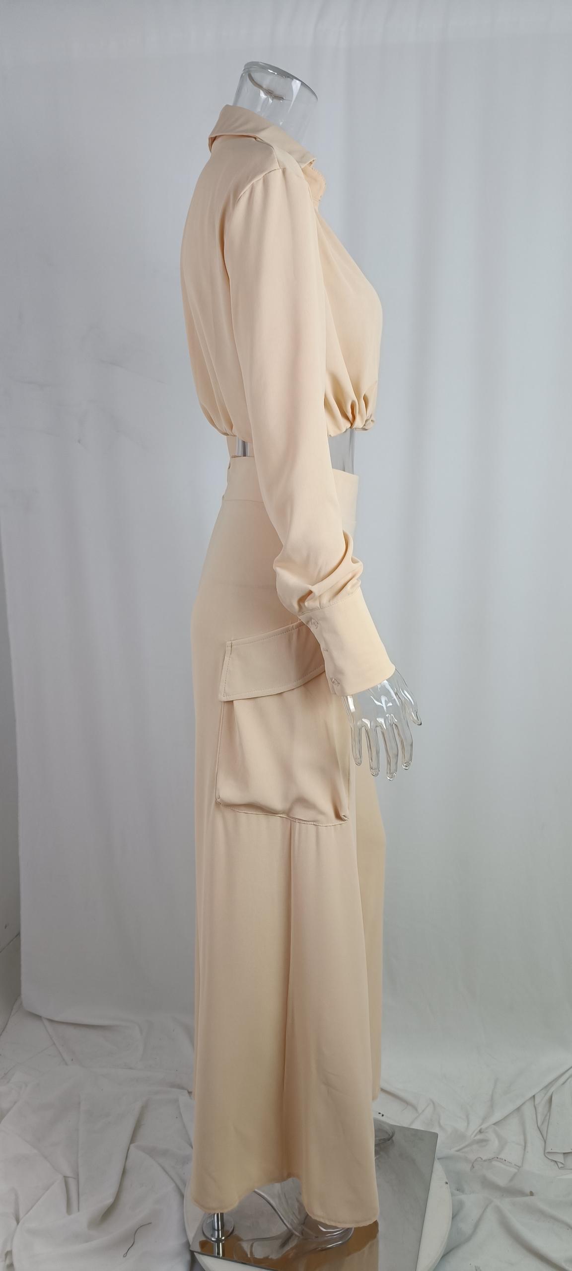 403g Weight Long Sleeve Sleeve Length Polyester Fabric Type Leisure Suit Sets Type Casual, Office, Daily Occasion Shirt Collar Neckline Pocket Function Slim Fit Type Solid Color Pattern Spring Season Women's Gender Elegant Style, Temperament Commuter Style Casual Office Daily Women's Elegant Style Temperament Commuter Solid Color Polyester Leisure Suit Pants Sets 11