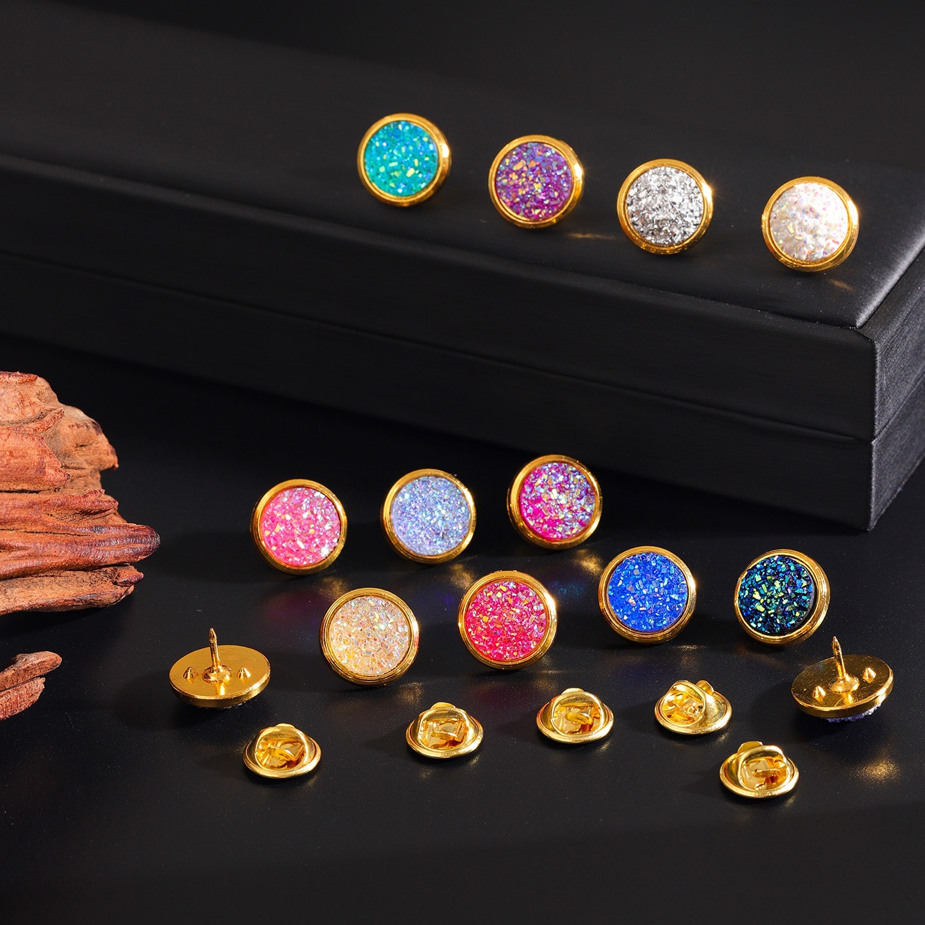 Spilla vintage da donna oro argento perla cristallo farfalla pin_voghion.com