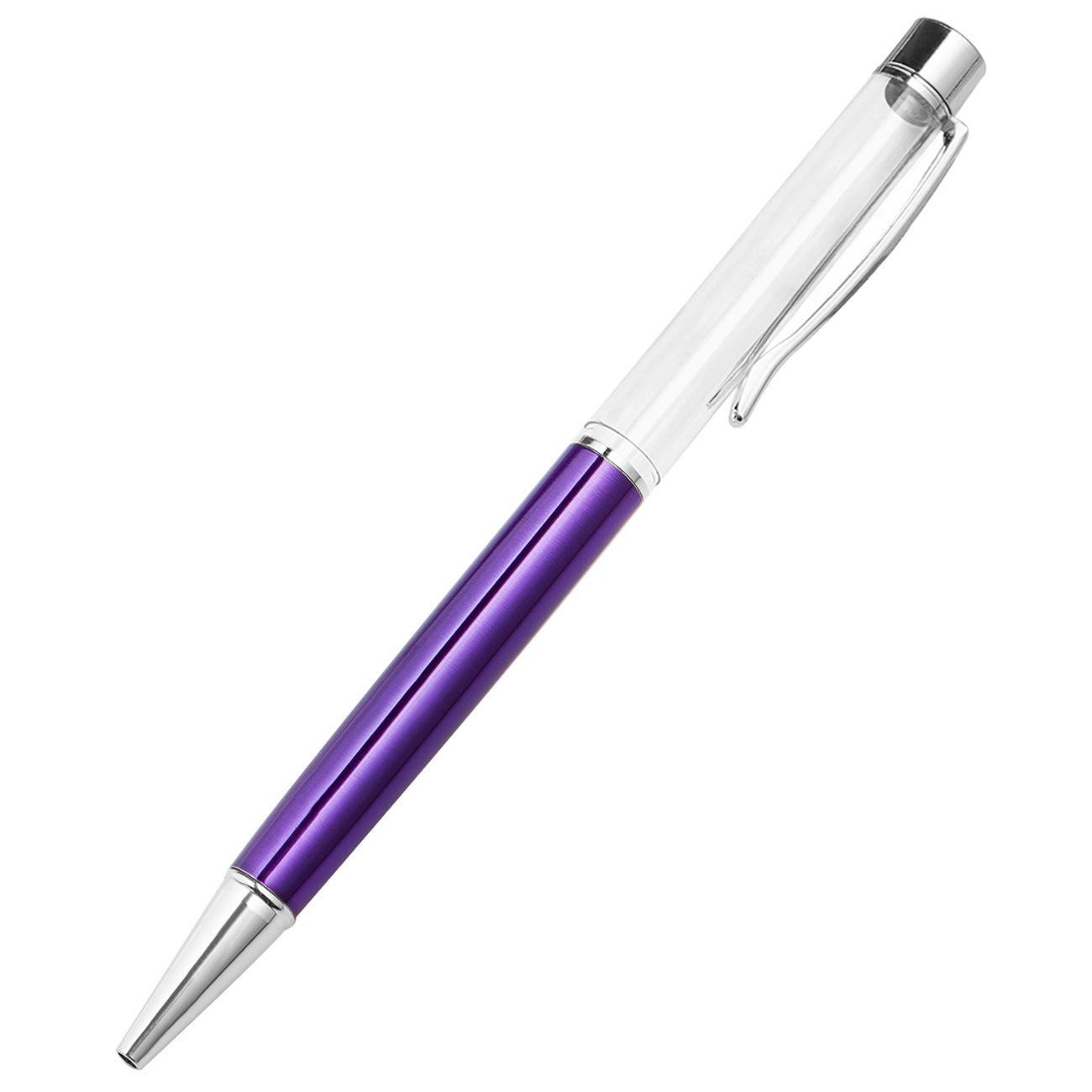 Nueva cabeza plana creativa DIY hecha a mano cabeza plana vacía bolígrafo creativo simple chicas promocionales regalos bolígrafo de metal