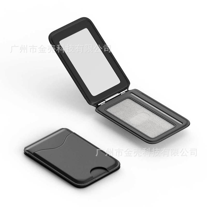 MagSafe対応 ミラー型マグネット式スマホホルダー カード収納付き マグネット式スマホスタンド 180度自由調整可能|undefined