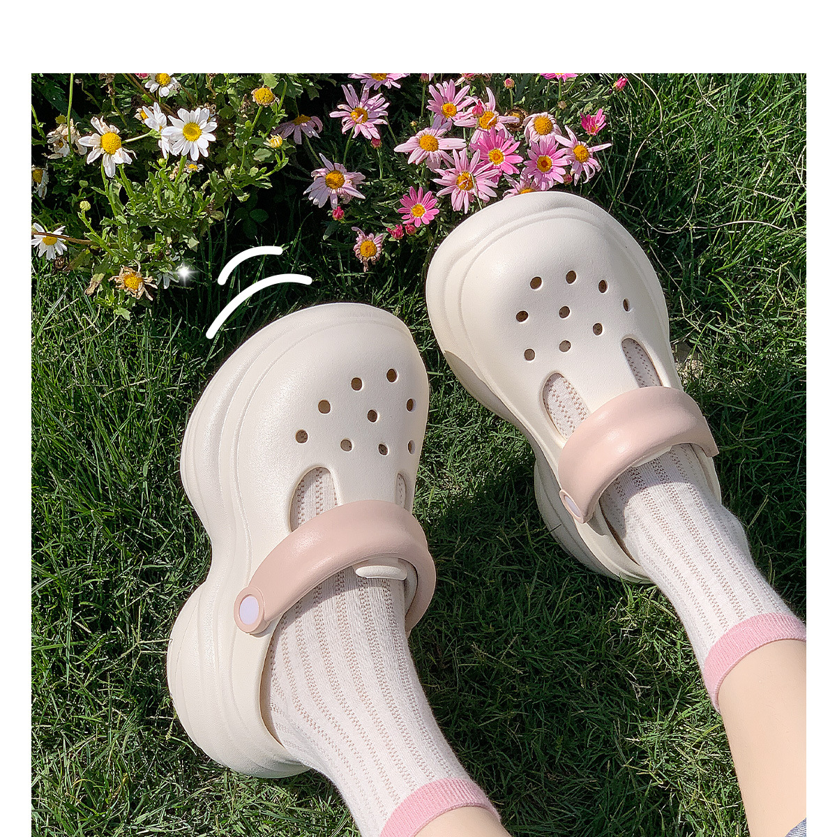 Eva Clogs Women Non-slip Thick-soled Beach Slippers Summer Shoes_voghion.com