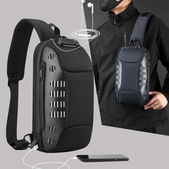 WEPOWER New Men's Fashion Brand Chest Bag Outdoor Casual Anti-Theft Crossbody Bag Large Capacity Multifunctional Single Shoulder Bag