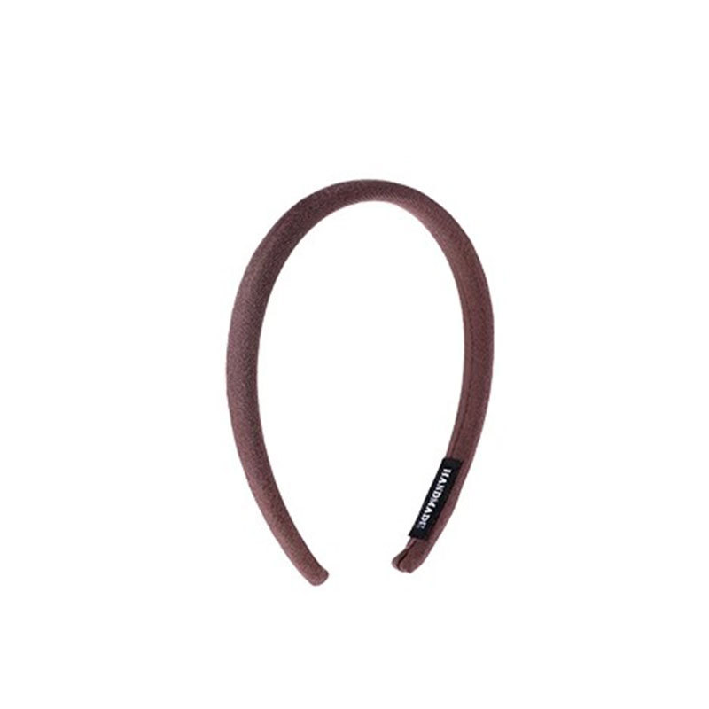 Niños de color café leche no estrangular esponja correa de cabello otoño y invierno nuevo tipo de niña correa de cabello de presión delgada correa de cabello cabeza alta