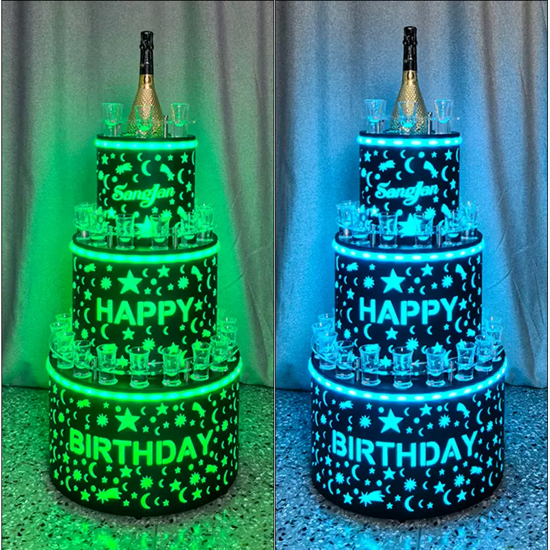 酒吧ktv杯架酒吧KTV酒杯架 亚克力子弹杯架移动杯架一口吞杯发光