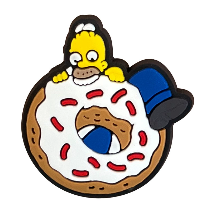 Подвески для обуви (серия Simpsons) Кроки-жиботы, одна подвеска для обуви, 18 вариантов цвета