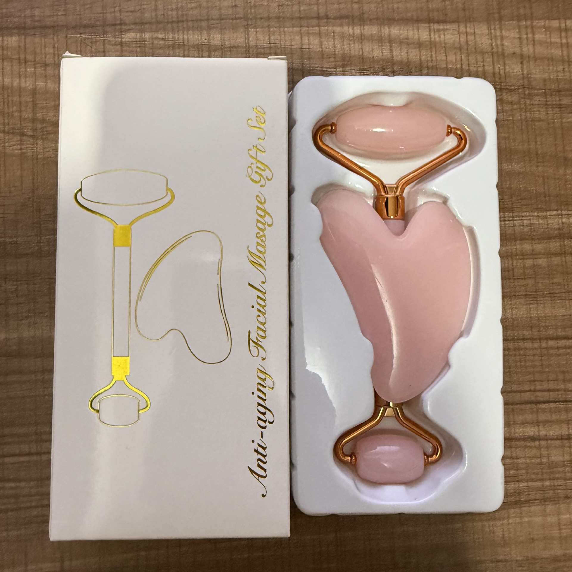 Masajeador Facial de Doble Cabezal de Resina Natural para Cuidado Facial y Masaje image 35