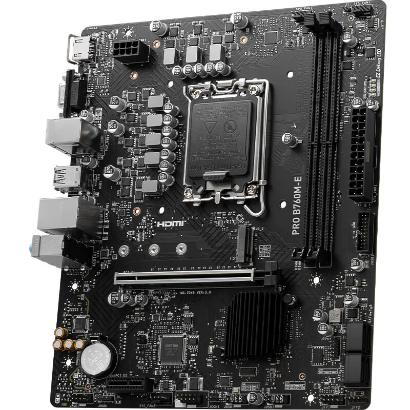 Материнская плата для гейминга PRO B760M-E DDR5 поддерживает CPU13400F/14400
