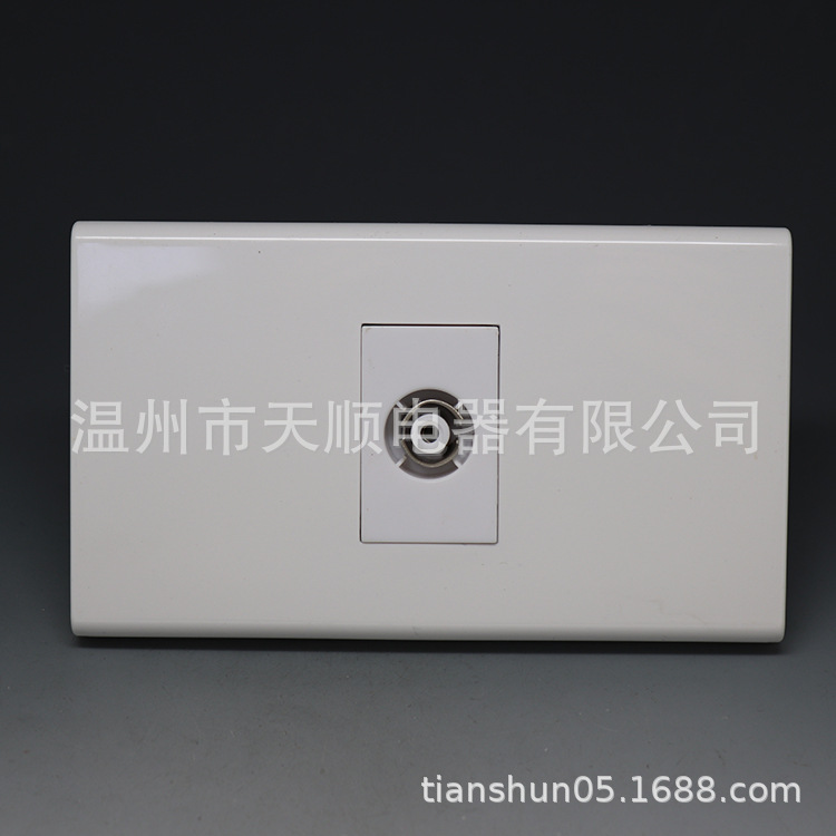 电视插座 发往国外外贸 118型美标墙壁插座美式美规 南美国家