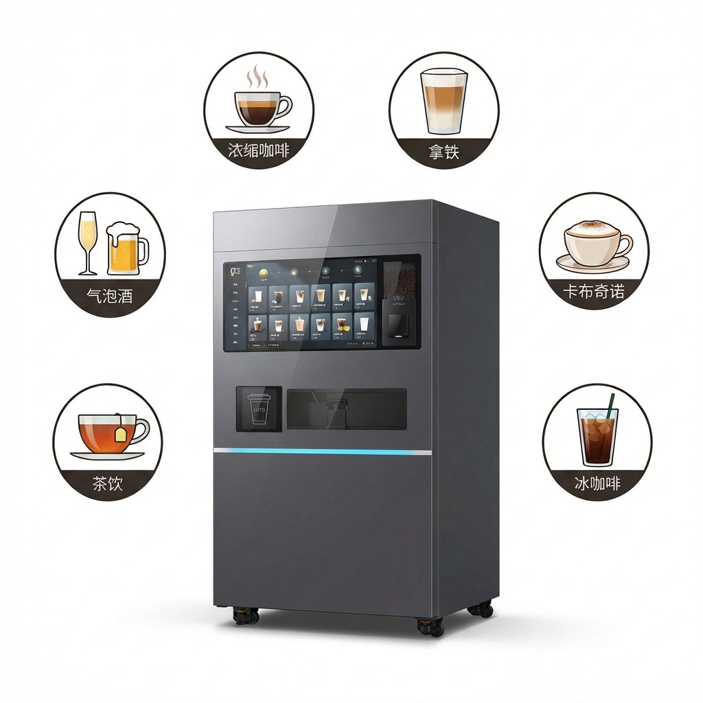 Máquina expendedora de café JK89 más de 200 tipos de bebidas como agua burbujeante / extracto de té / café a alta presión image 4