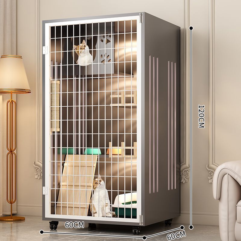 宠物别墅家用猫屋室内超大自由空间猫柜豪华猫咪房子全景笼子|undefined