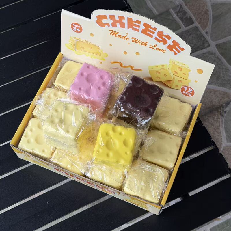 Cross-border bestseller: Simulated cheese stress-relief toy, slow-rebound cube PU oversized cheese stress-relief gadget Cross-border bestseller: Simulated cheese stress-relief toy, slow-rebound cube PU oversized cheese stress-relief gadget