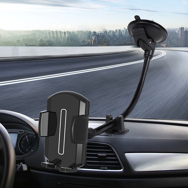 Auto Supplies Extended Hose Center Console Suction Cup Large Truck Fixed Hose Bracket Car Mobile Phone Holder