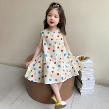女童薄款裙子夏装2026新款儿童夏季连衣裙女宝宝夏天背心公主裙潮