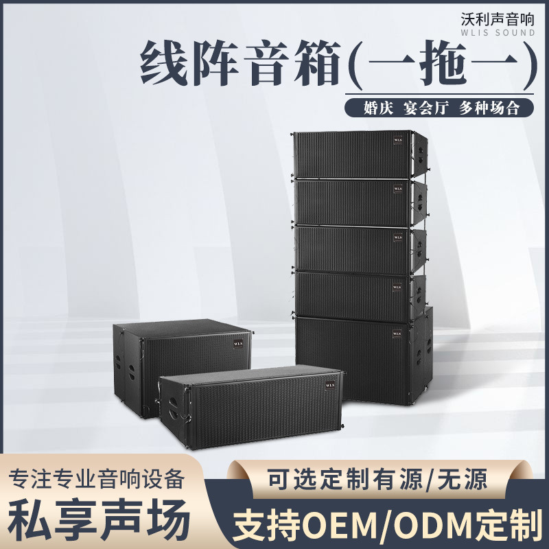 Manufacturer Customized Active Line Array Speaker Array Active Audio System Small and Medium-Sized Dj Live Sound Reinforcement Equipment Set