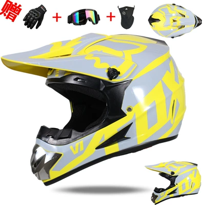 Lightweight, Abs, All-Season Full-Cover Mountain, Motorcycle Safety Supplies - yellow-gray-s