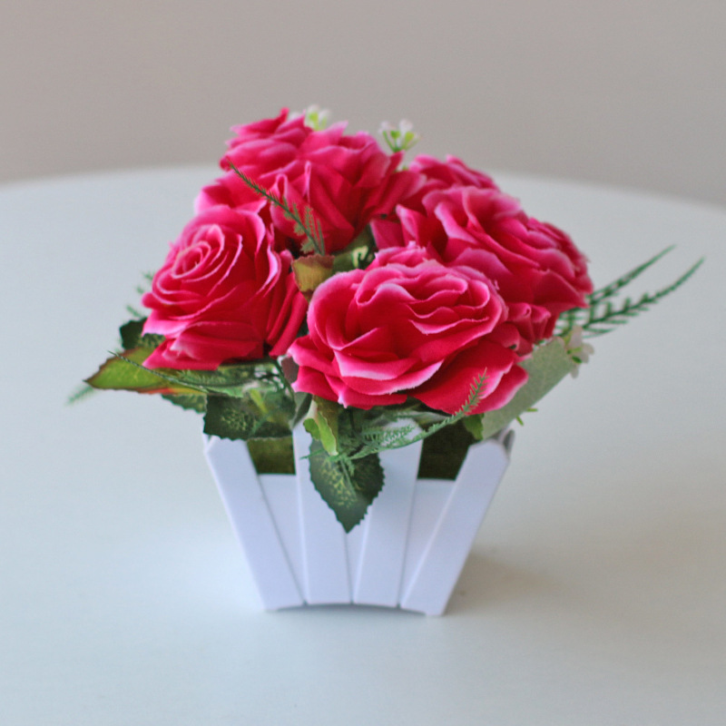 Planta artificial bonsai eucalipto Lysiana flor artificial planta verde Planta artificial decoración del hogar Fuente de la fábrica